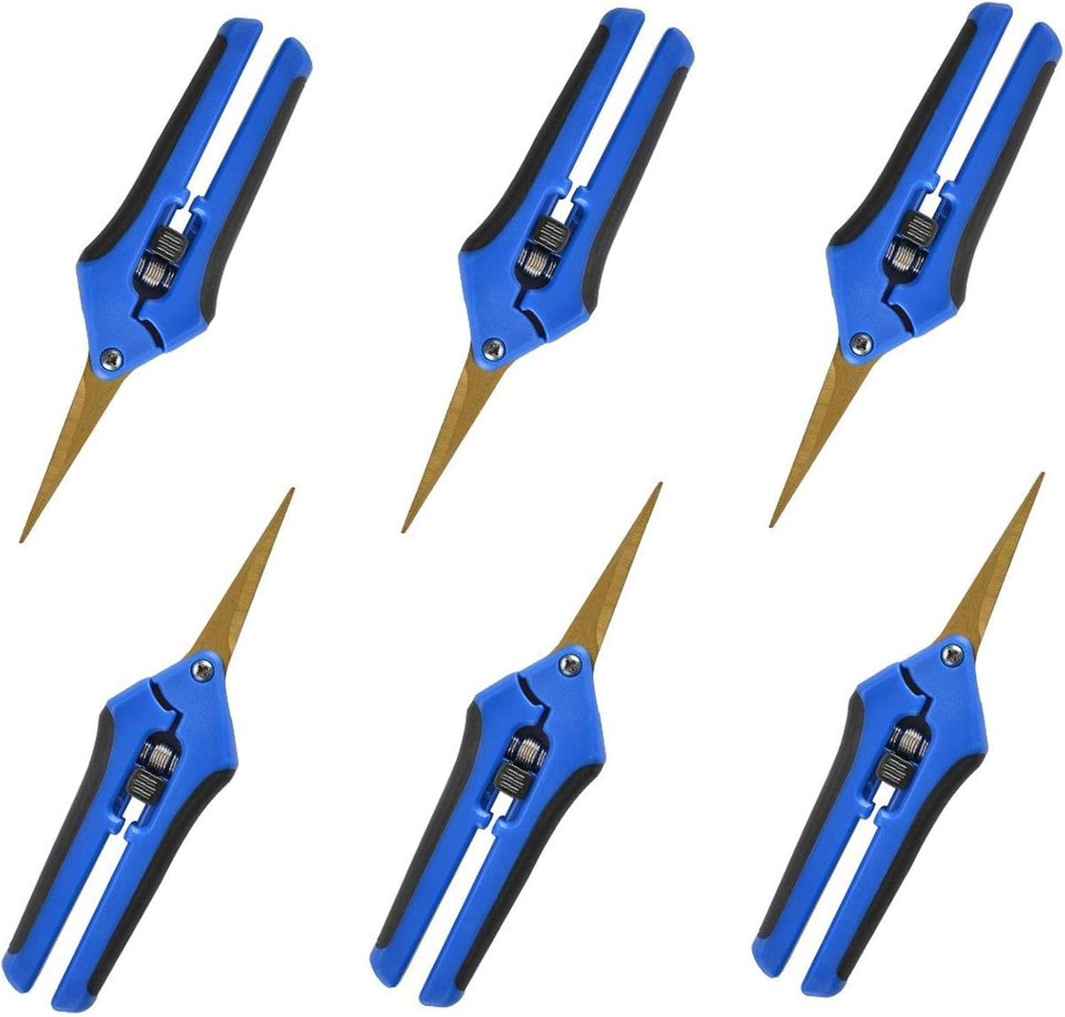 3 Packs 6.5 Inch Pruning Shears Gardening Hand Pruning Snips Gardening Scissors with Straight Stainless Steel Precision Blades