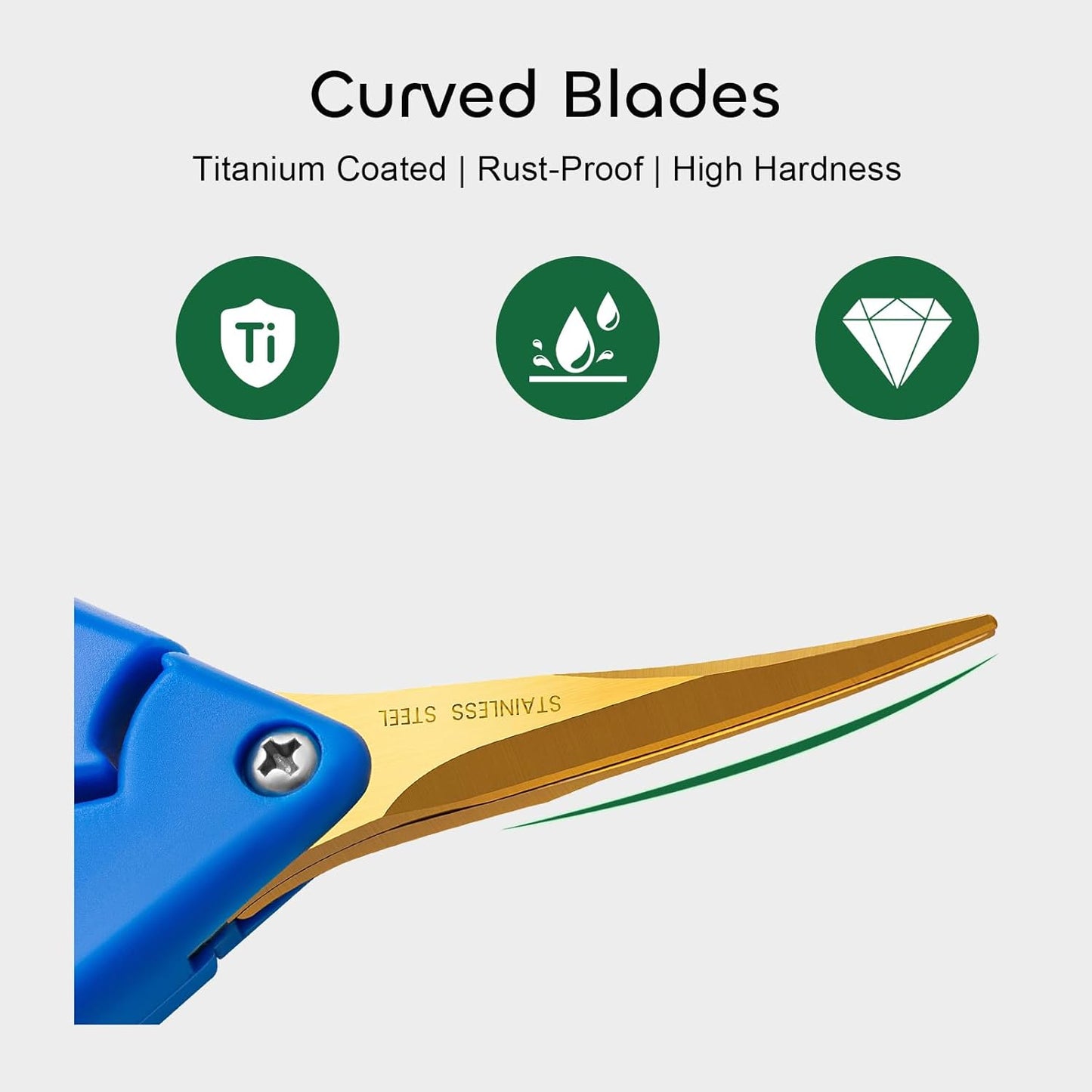 3 Packs 6.5 Inch Pruning Shears Gardening Hand Pruning Snips Gardening Scissors with Straight Stainless Steel Precision Blades