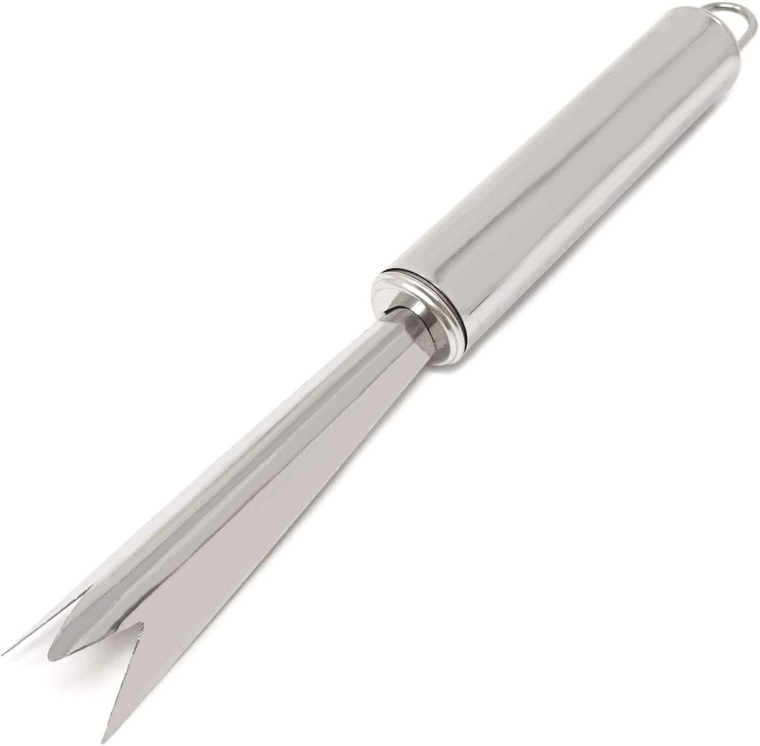 2PCS Stainless Steel V Shape Pineapple Eye Peeler Remover for Home Fruit Store Supermarket