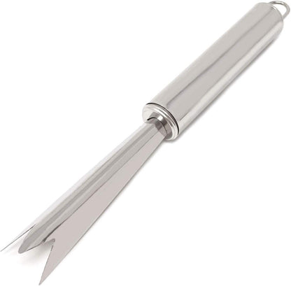 2PCS Stainless Steel V Shape Pineapple Eye Peeler Remover for Home Fruit Store Supermarket