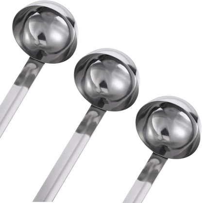 Stainless Steel Ladle Soup Handle Ladle with Pouring Rim for Kitchen Cooking Soup Sauce