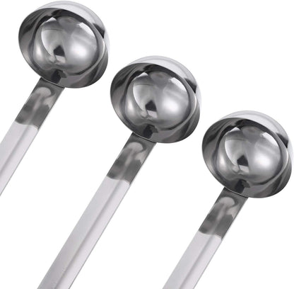 Stainless Steel Ladle Soup Handle Ladle with Pouring Rim for Kitchen Cooking Soup Sauce