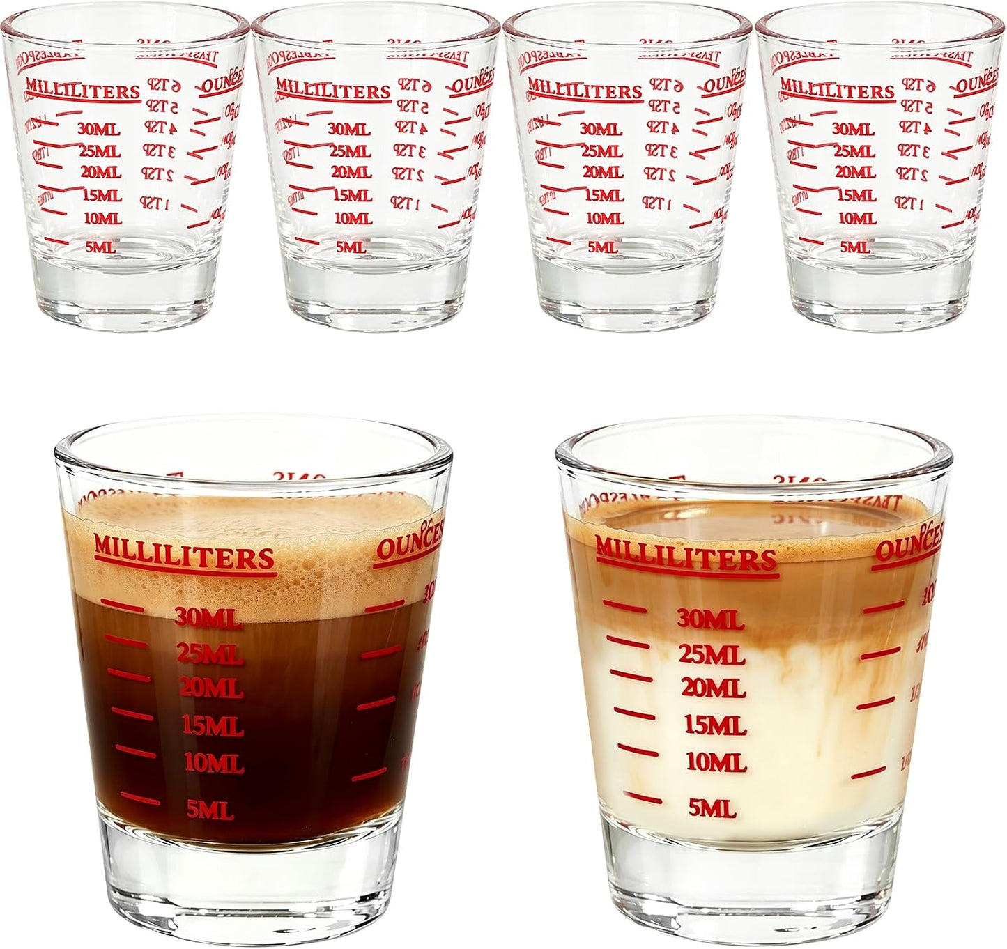 4 Pack Plastic Funnel Pitcher,Measuring Cup with Long Spout,Large Capacity Easy Pour Cup,Perfect for Bakeware Mold,Oils,Watering Plants(1000ml)