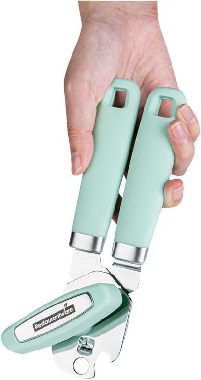 Can Opener 1 Pack 7.64 x 1.94 x 2.13 Inches Stainless Steel Rust Proof Manual With Built-In Bottle Opener and Ergonomic Handle