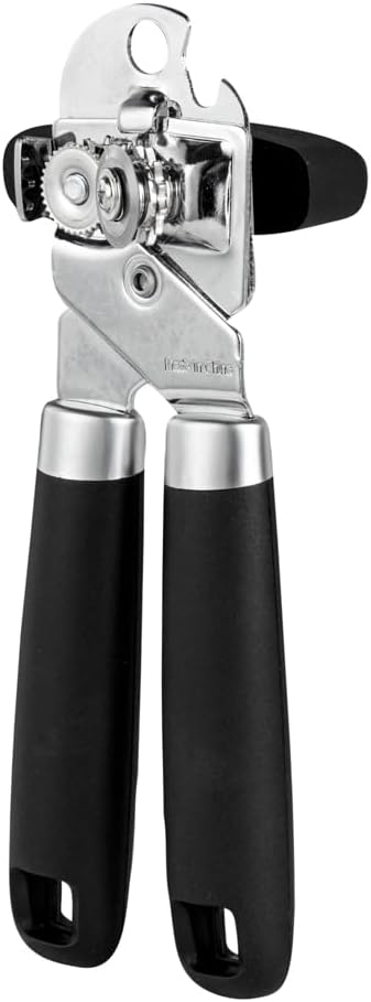 Can Opener 1 Pack 7.64 x 1.94 x 2.13 Inches Stainless Steel Rust Proof Manual With Built-In Bottle Opener and Ergonomic Handle