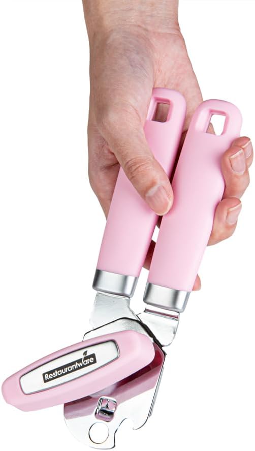 Can Opener 1 Pack 7.64 x 1.94 x 2.13 Inches Stainless Steel Rust Proof Manual With Built-In Bottle Opener and Ergonomic Handle