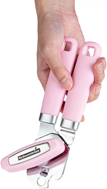 Can Opener 1 Pack 7.64 x 1.94 x 2.13 Inches Stainless Steel Rust Proof Manual With Built-In Bottle Opener and Ergonomic Handle
