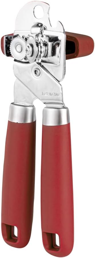 Can Opener 1 Pack 7.64 x 1.94 x 2.13 Inches Stainless Steel Rust Proof Manual With Built-In Bottle Opener and Ergonomic Handle