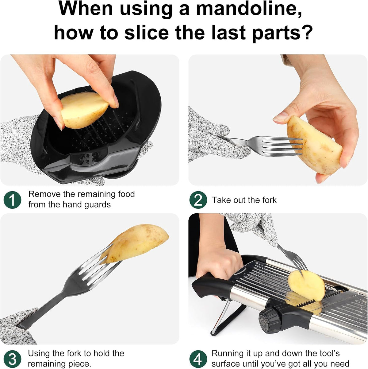 Mandoline Slicer for Kitchen, Adjustable Mandoline Food Slicer