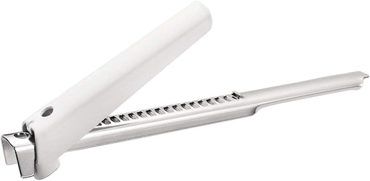 Jar Opener for Weak Hands & Seniors with Arthritis - Adjustable Gripper (White)