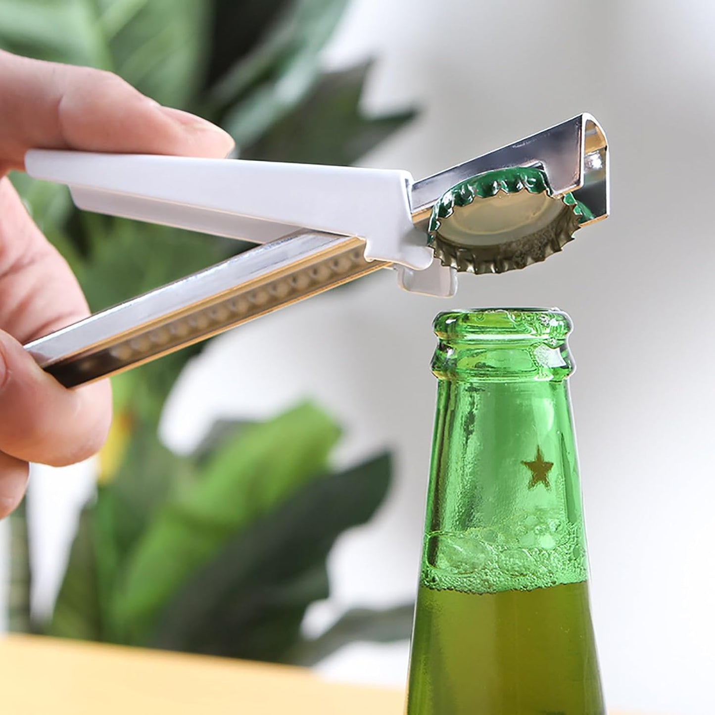 Jar Opener for Weak Hands & Seniors with Arthritis - Adjustable Gripper (White)