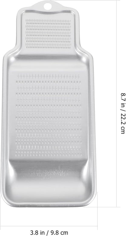 Cheese Grater and Veggie Slicer Garlic Ginger Zester Handheld Food Grater Portable Vegetable with Hanging Hole for Fruits Potatoes 8.74 in