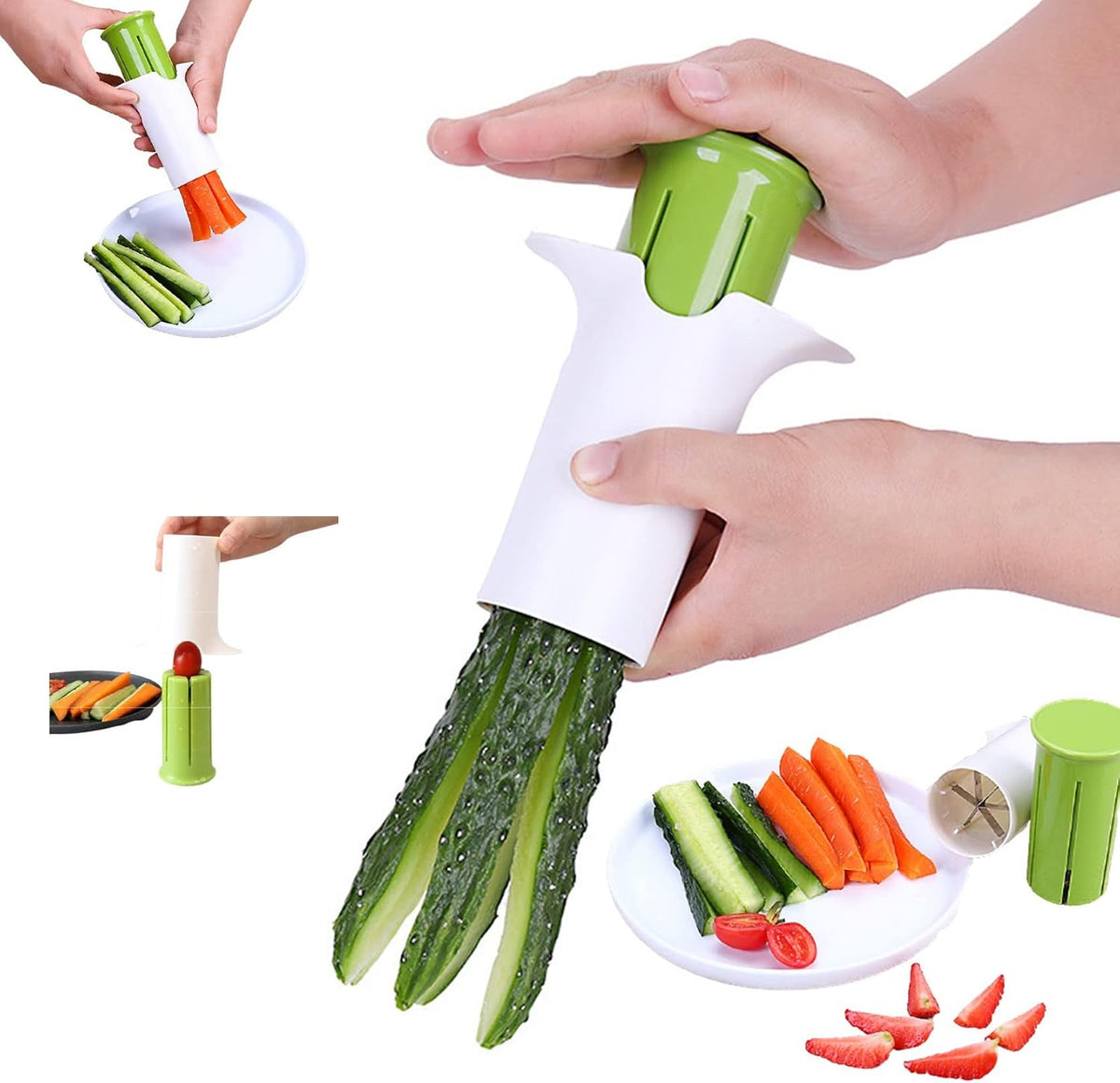 Carrot Cutter,Fruit Cutters,Grape Cutters Grape Slicer Honey Dispenser Potatoes Strawberry Slicer Vegetable Slicer For Kids Apple Slicer Multifunctional And Practical Fruit And Vegetable Kitchen Tools