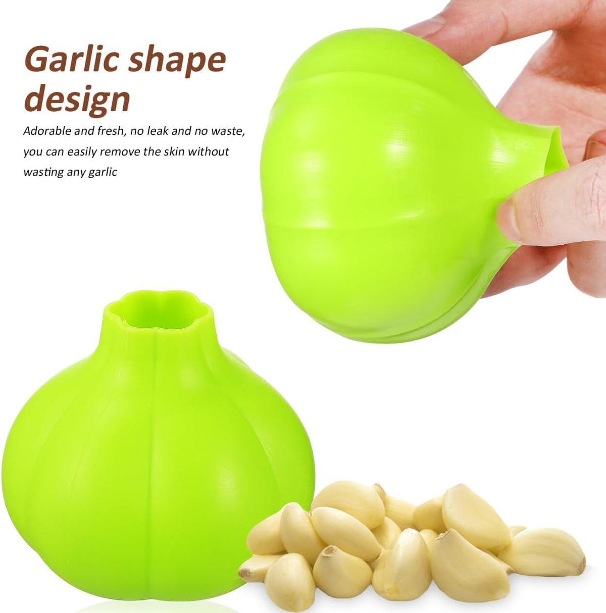 Silicone Garlic Peeler Garlic Skin Remover Tool for Peeling Kitchen Peeler for Easy Use Safe Daily Cooking 2.99 X 2.99 X 2.75 in 1 Pack
