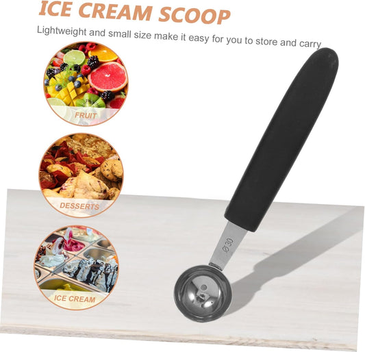 4-Piece Stainless Steel Melon Baller Set Ice Cream Scoops Heavy Duty Fruit Scooper for Home Kitchen Dining