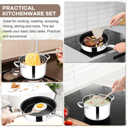 Silicone Cooking Utensils Set, 8 PCS Kitchen Utensils Set, Black