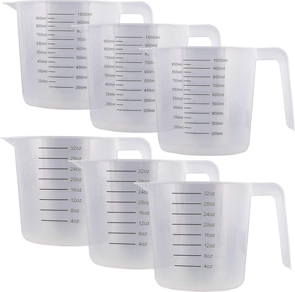 Plastic Measuring Cups with Handles - 8 oz (250 ml)