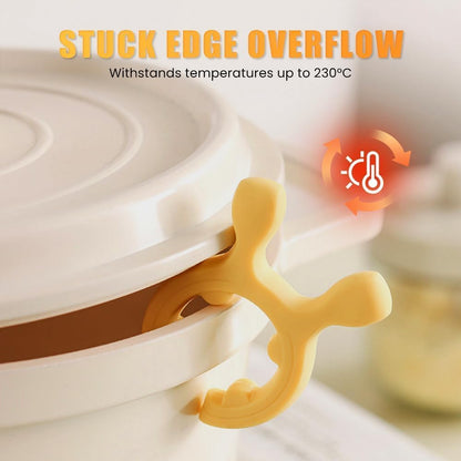 Multifunction Silicone Pot Handle Spatula Rack, 2026 Non-Slip Spoon Holder Stove Organizer Kitchen Gadgets, Steam Releaser,Utensil Anti Scalding Pot Clip for Cooking Accessories (3 PCS)