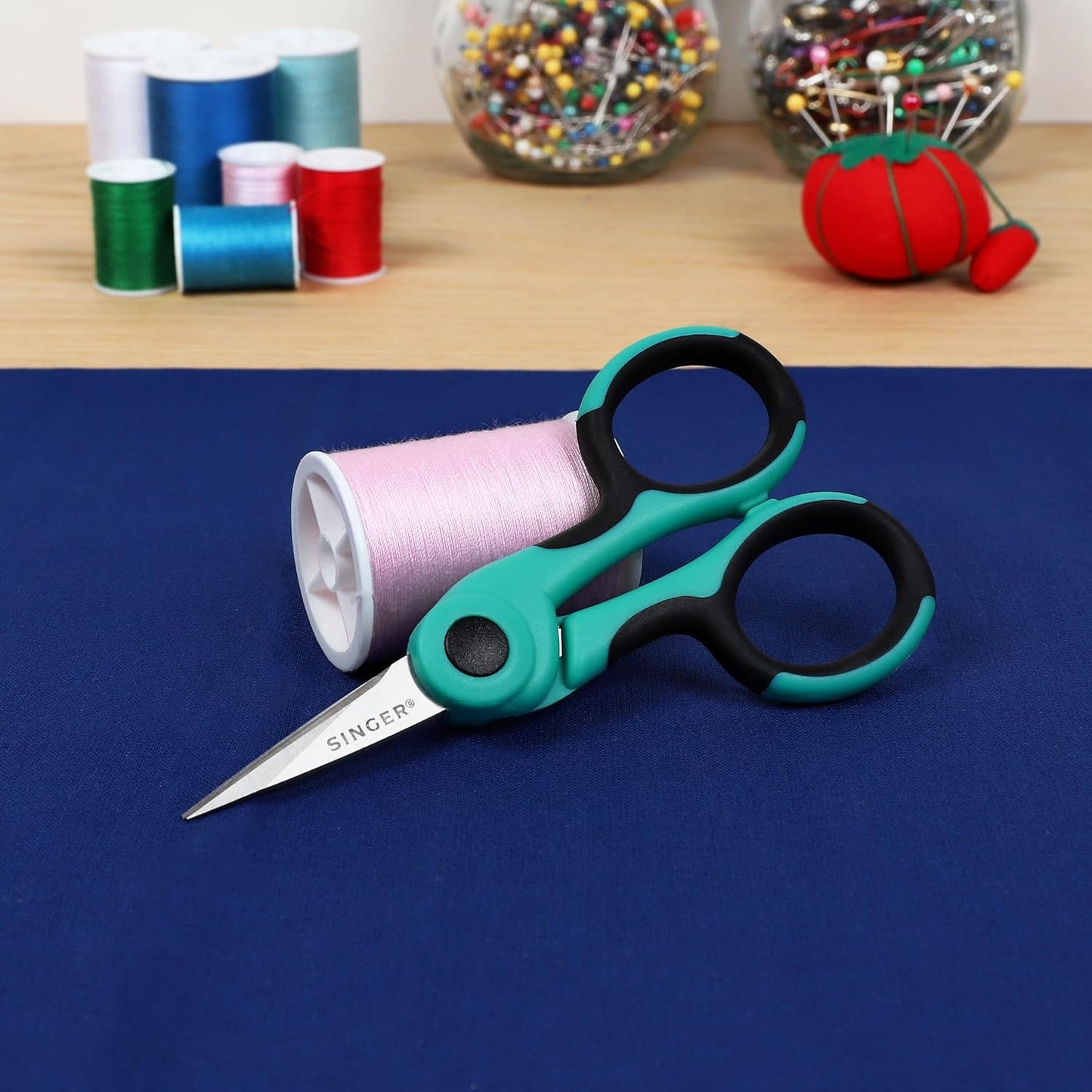 4-1/2 inch ProSeries™ Scissor with NANO Tip™ Comfort Grip | Ultra-sharp NANO Tip 4.5 inch detail scissors with soft TPR grip; precise cuts for embroidery, applique and detail work