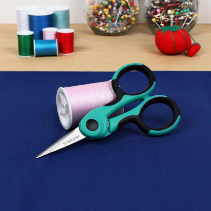 4-1/2 inch ProSeries™ Scissor with NANO Tip™ Comfort Grip | Ultra-sharp NANO Tip 4.5 inch detail scissors with soft TPR grip; precise cuts for embroidery, applique and detail work