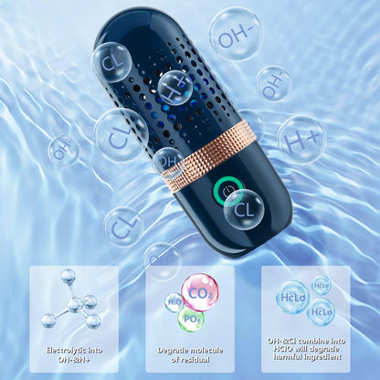 Fruit and Vegetable Washing Machine, Fruit Cleaner Device,Fruit Purifier for with OH-ion Purification Technology for Cleaning Fruit,Vegetable Sold US Only(Blue)