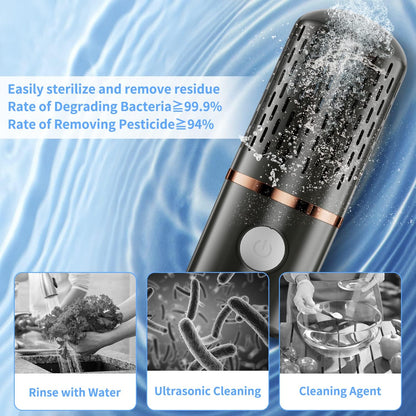 Fruit and Vegetable Washing Machine, Fruit Cleaner Device,Fruit Purifier for with OH-ion Purification Technology for Cleaning Fruit,Vegetable Sold US Only(Blue)