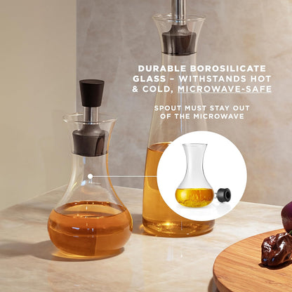 Dressing shaker 0.25l | Drip-free – no oil or dressing on the table | Oilflask & dressing shaker | Danish Design & Functionality | Tools Kitchen Gadgets & Accessories