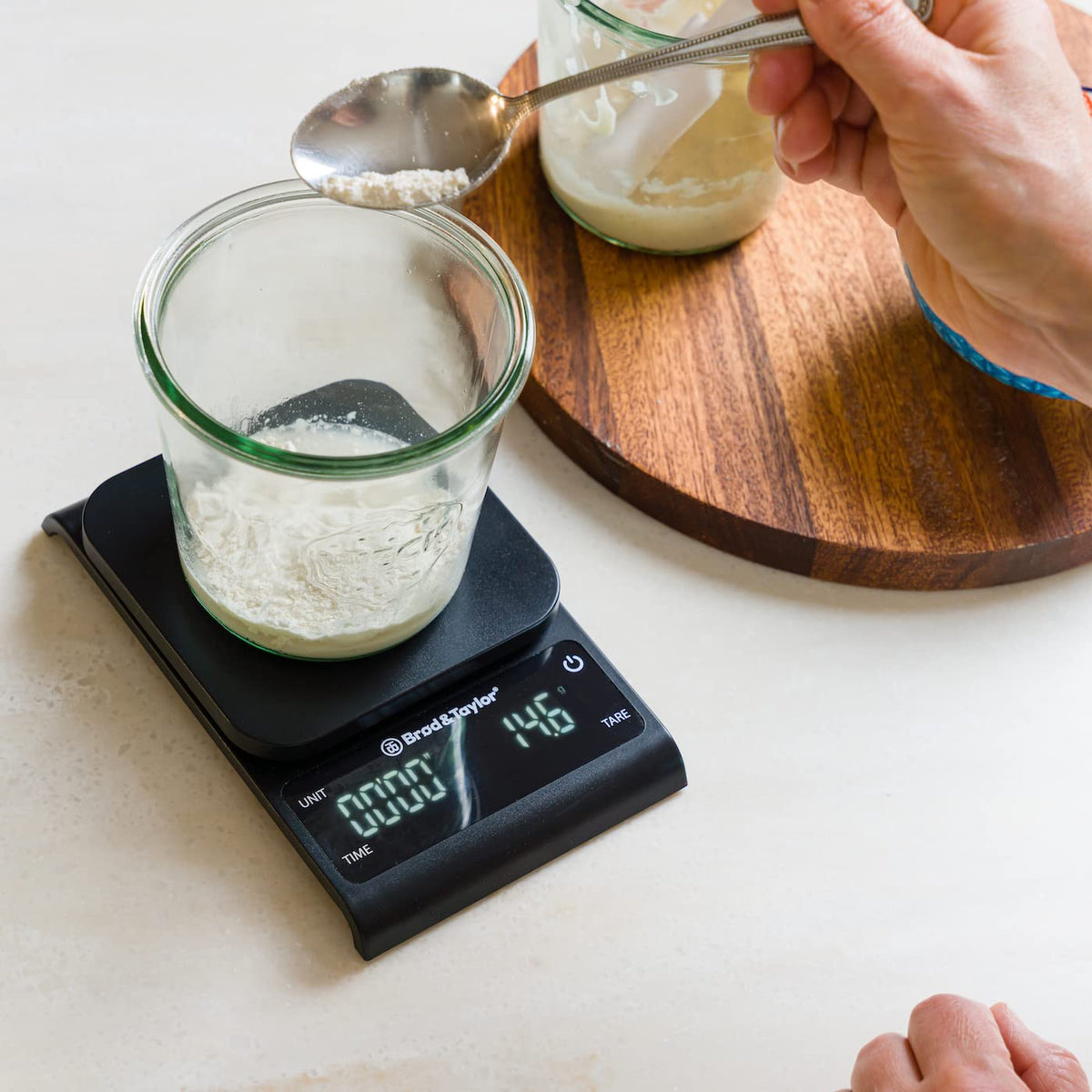 High Capacity Baking & Kitchen Scale (Weighs up to 33lbs/15kg of Ingredients), 1-Gram Precision, Five Unit Options, 5-Minute Display, Batteries Included