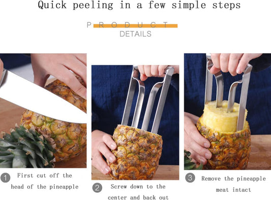 Pineapple Cutter Slicer Stainless Steel Pineapple Corer Fruit Core Remover for Kitchen Fruit Rings 8cm slicer