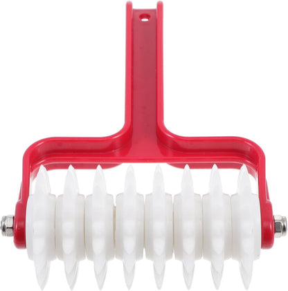 Pizza Dough Roller Docker Pizza Hole Puncher Kitchen Gadget Food-Grade Dough Perforator Roller for Even Crust Prep Helps Reduce Bubbles 7.87 X 4.72 X 1.96 in 1 Pack