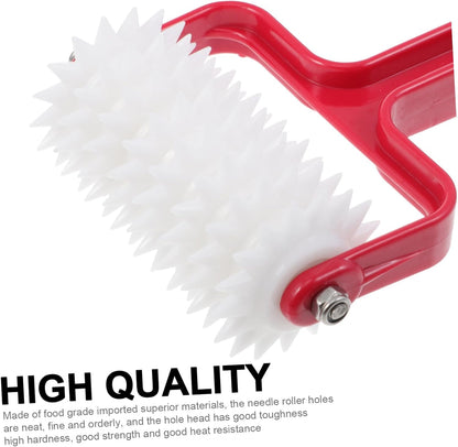 Pizza Dough Roller Docker Pizza Hole Puncher Kitchen Gadget Food-Grade Dough Perforator Roller for Even Crust Prep Helps Reduce Bubbles 7.87 X 4.72 X 1.96 in 1 Pack