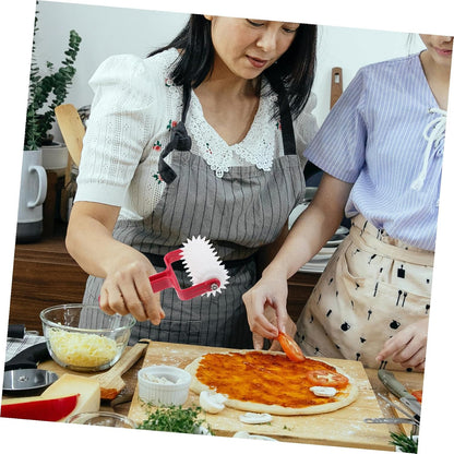 Pizza Dough Roller Docker Pizza Hole Puncher Kitchen Gadget Food-Grade Dough Perforator Roller for Even Crust Prep Helps Reduce Bubbles 7.87 X 4.72 X 1.96 in 1 Pack