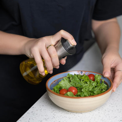 Fox Run Olive Oil Sprayer Bottle, 7" x 1.5" Stainless Steel Oil Mister