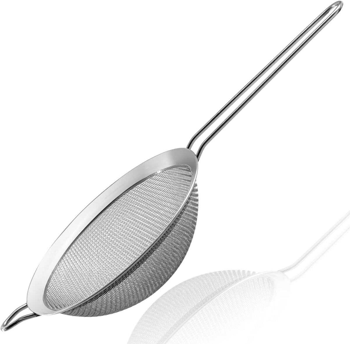 Fine Mesh Strainers - Premium Stainless Steel Colander Sieve Sifters, with Durable Mesh and Sturdy Handle, Excellent for Sifting Dry ingredients, Flour, Pastas, Rice, Tea (3.15"+5.5"+7.87")
