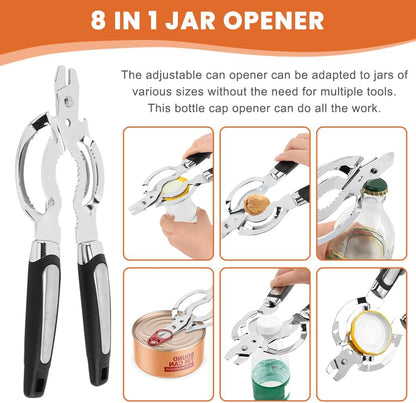 Jar Opener Adjustable Bottle Opener for Seniors with Arthritis