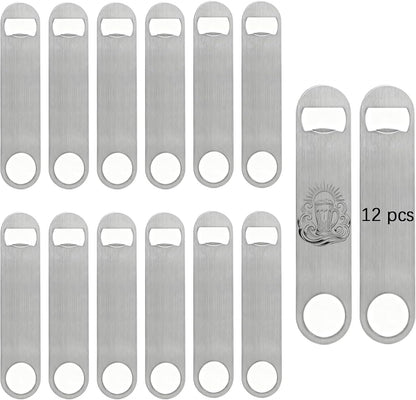 10 Pcs Sublimation Blank Bottle Opener,White Stainless Steel Beer Opener,Credit Card Size, 2.09x3.35 Inch,Perfect Presents for Christmas,Wedding, Father's Day,Suitable for Bar,Kitchen, Restaurant