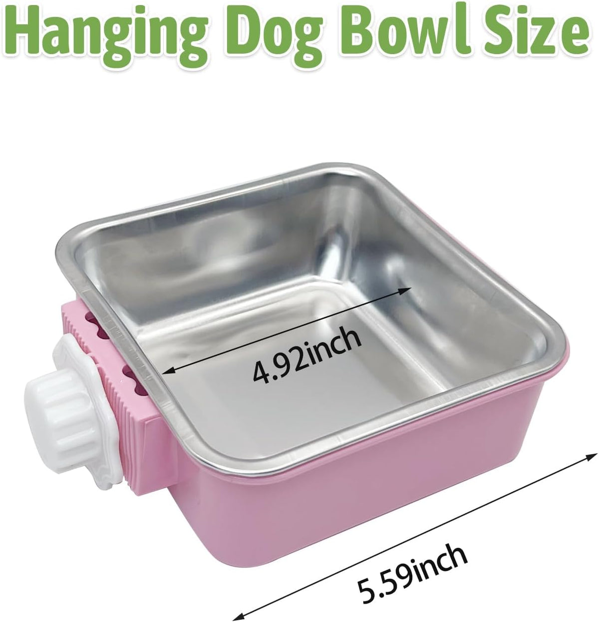 Stainless Steel Dog Bowls Set Removable no tip Puppy Food and Water Feeder Bowl Basic Metal Small Dog Bowls for Dogs Cats Rabbit Guinea Pigs Ferret