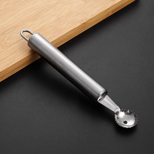 Stainless Steel Strawberry Huller and Tomato Stem Corer Tool Multi-Function Stainless Corer and Pitter Remover for Strawberry Gadgets Kitchen Blade Craft Fruit Tools, Tomato