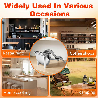 Fresh Fruit Juice Extractor,2026 Upgraded Aluminum Alloy Fresh Fruit Juice Extractor, Hand Press Juicer with Ergonomic Grip,Lemon Juicers,Easy to Clean Efficient Extraction of Citrus