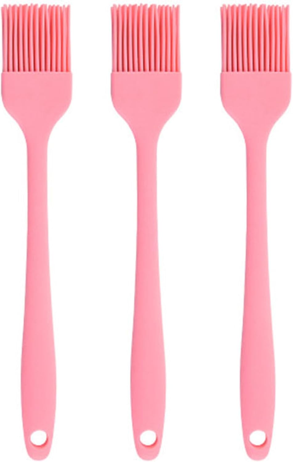 Silicone Oil brush, for BBQ Kitchen Cooking Baking and Grilling (3 PCS,orange)
