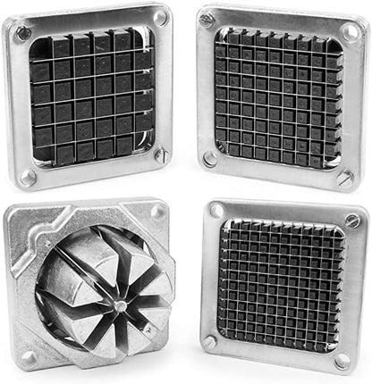 Replacement 2-Hole 3/8" Blade Assembly and Pusher Block Kit for Commercial French Fry Cutter