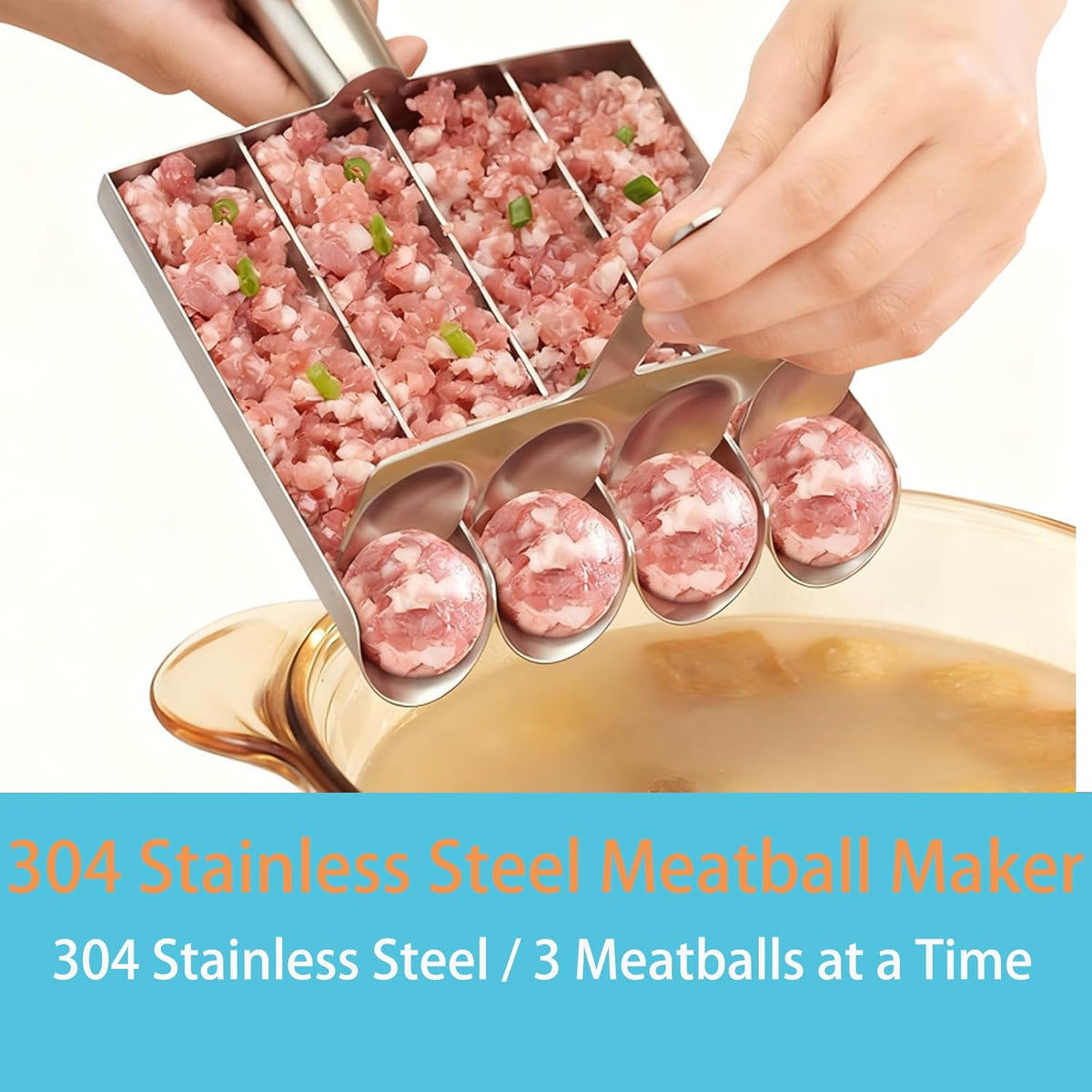 4 Slot Meatball Maker, Multifunctional Kitchen Meatball Making Tool