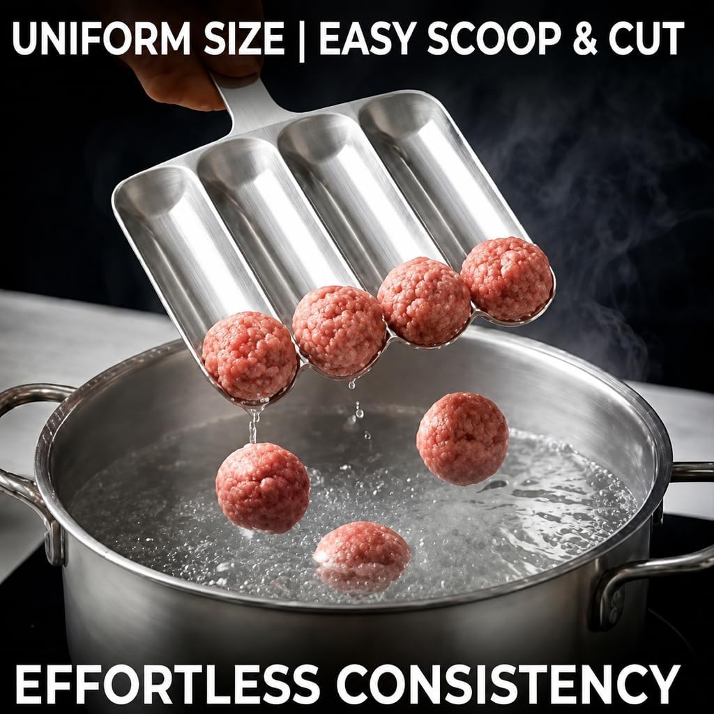 4 Slot Meatball Maker, Multifunctional Kitchen Meatball Making Tool