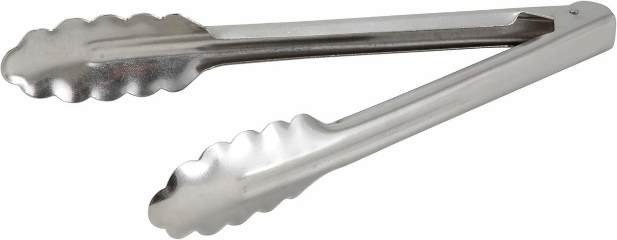 Stainless Steel, Coiled Spring Utility Tong Heavyweight, 12-Inch, Medium