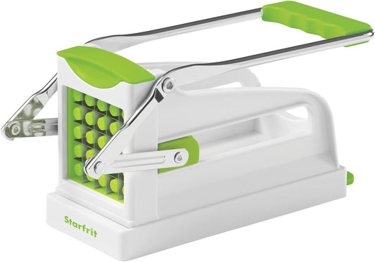 Fry Cutter - Perfect Homemade French Fries, Stainless Steel Blades, Suction Base for Stability, Easy to Clean