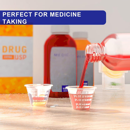 Disposable Medicine Cups, 300 Pack, 1 oz (30 ml), Graduated