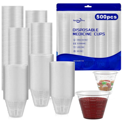 Disposable Medicine Cups, 300 Pack, 1 oz (30 ml), Graduated