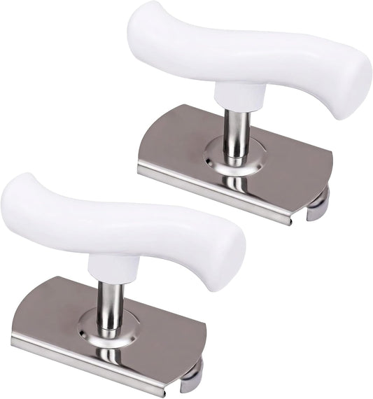 2Pcs Adjustable Jar Opener, Stainless Steel Labor-Saving Can Opener for Weak Hands Seniors, Universal Bottle Lid Gripper Tool for All Size Jars & Bottles