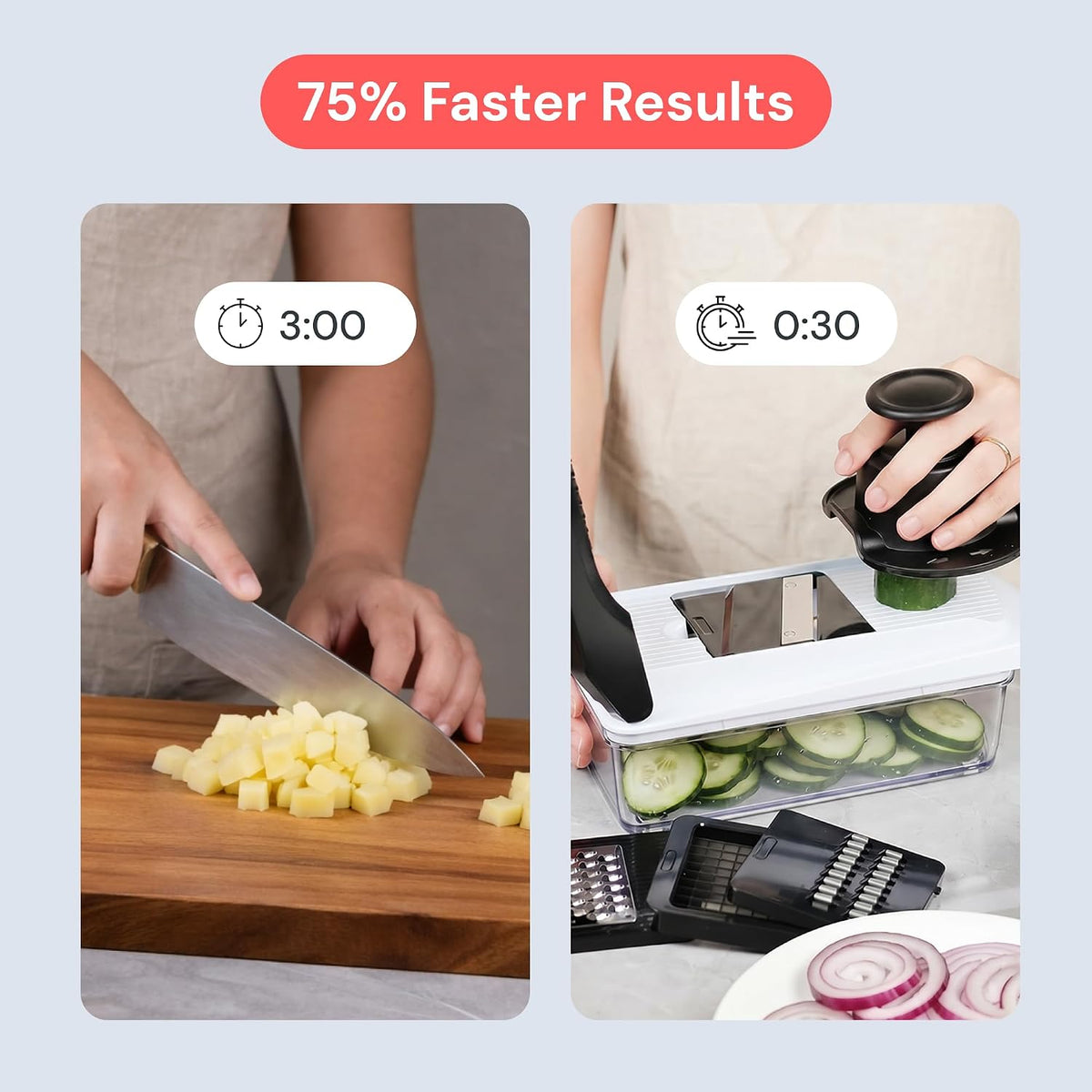 Pro Core Vegetable Chopper & Mandoline Slicer, 6-in-1 Kitchen Tool