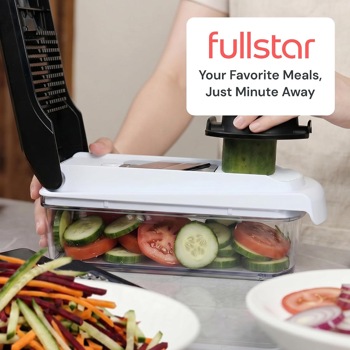 Pro Core Vegetable Chopper & Mandoline Slicer, 6-in-1 Kitchen Tool